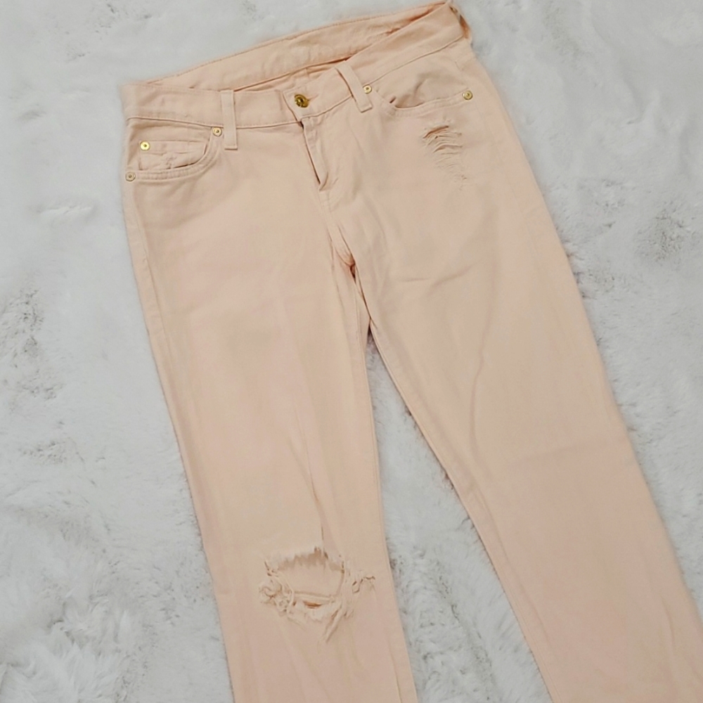 7 for all mankind Peach skinny jeans - Picture 5 of 7